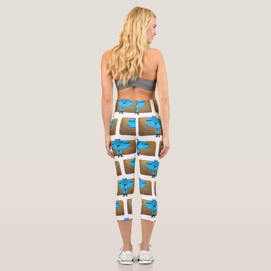 SlipperyJoeのゲイの筋肉は漫画のThongのリードを負担 カプリレギンス (裏面)