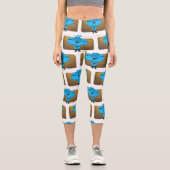 SlipperyJoeのゲイの筋肉は漫画のThongのリードを負担 カプリレギンス (正面)