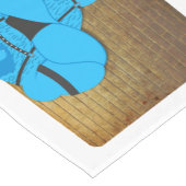 SlipperyJoeのゲイの筋肉は漫画のThongのリードを負担 ショートテーブルランナー (コーナー)