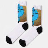 SlipperyJoeのゲイの筋肉は漫画のThongのリードを負担 ソックス (左)