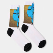 SlipperyJoeのゲイの筋肉は漫画のThongのリードを負担 ソックス (右)