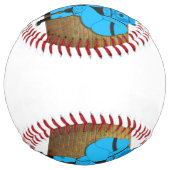 SlipperyJoeのゲイの筋肉は漫画のThongのリードを負担 ソフトボール (裏面)