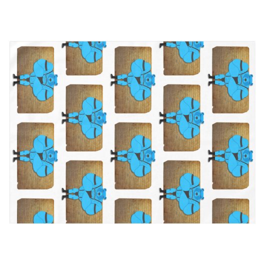 SlipperyJoeのゲイの筋肉は漫画のThongのリードを負担 テーブルクロス