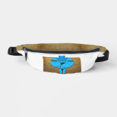 SlipperyJoeのゲイの筋肉は漫画のThongのリードを負担 ファニーパック (正面)