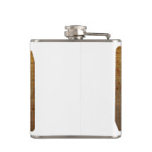 SlipperyJoeのゲイの筋肉は漫画のThongのリードを負担 フラスク (裏面)