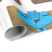 SlipperyJoeのゲイの筋肉は漫画のThongのリードを負担 ラッピングペーパー (ロールコーナー)