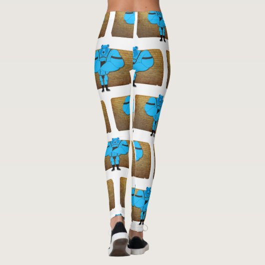 SlipperyJoeのゲイの筋肉は漫画のThongのリードを負担 レギンス (裏面)