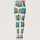 SlipperyJoeのゲイの筋肉は漫画のThongのリードを負担 レギンス (正面)