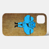 SlipperyJoeのゲイの筋肉は漫画のThongのリードを負担 Case-Mate iPhoneケース (裏面 (横))