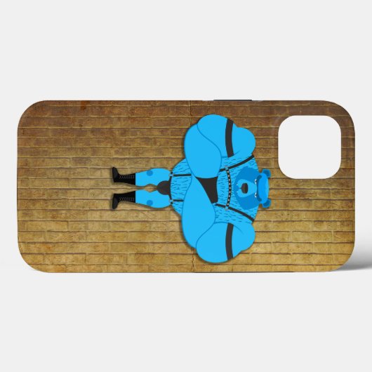 SlipperyJoeのゲイの筋肉は漫画のThongのリードを負担 Case-Mate iPhoneケース (裏面 (横))