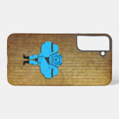 SlipperyJoeのゲイの筋肉は漫画のThongのリードを負担 Samsung Galaxyケース (裏面横)