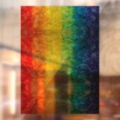 SlipperyJoeのゲイプライド国旗の虹の色のタイディ ウィンドウサイン (シート2)