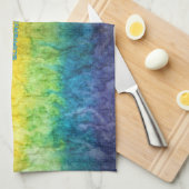 SlipperyJoeのゲイプライド国旗の虹の色のタイディ キッチンタオル (四つ折り)