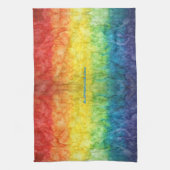 SlipperyJoeのゲイプライド国旗の虹の色のタイディ キッチンタオル (縦)