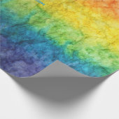 SlipperyJoeのゲイプライド国旗の虹の色のタイディ ラッピングペーパー (角)