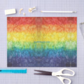 SlipperyJoeのゲイプライド国旗の虹の色のタイディ 薄葉紙 (クラフト)