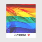 SlipperyJoeのゲイプライド国旗プライドの色v シール (シート)