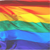 SlipperyJoeのゲイプライド国旗プライドの色v シール (正面)