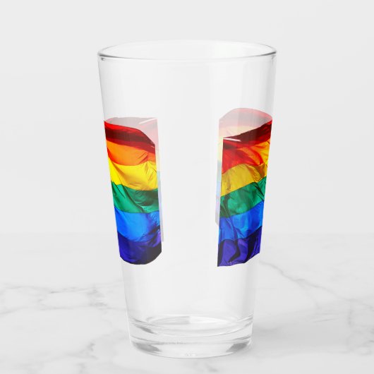 SlipperyJoeのゲイプライド国旗プライドの色v タンブラーグラス (右)