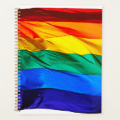 SlipperyJoeのゲイプライド国旗プライドの色v プランナー手帳 (正面)