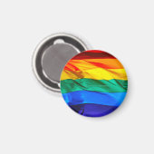 SlipperyJoeのゲイプライド国旗プライドの色v マグネット (正面/裏面)