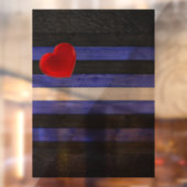 SlipperyJoeのゲイレザープライドフラグ黒王室のb ウィンドウサイン (シート2)