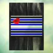 SlipperyJoeのゲイレザープライドフラグ黒王室のb ウィンドウサイン (シート3)