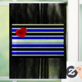 SlipperyJoeのゲイレザープライドフラグ黒王室のb ウィンドウサイン (ホーム)