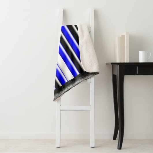 SlipperyJoeのゲイレザープライドフラグ黒王室のb シェルパブランケット (インサイチュ)