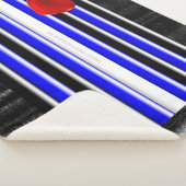 SlipperyJoeのゲイレザープライドフラグ黒王室のb シェルパブランケット (3/4)