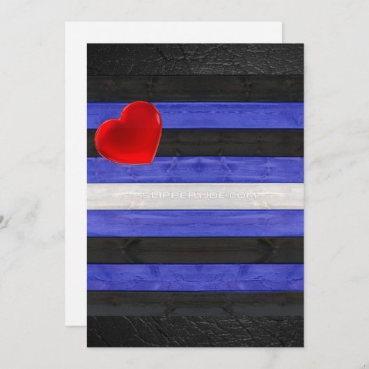 SlipperyJoeのゲイレザープライドフラグ黒王室のb シーズンカード (正面/裏面)