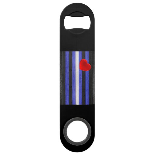 SlipperyJoeのゲイレザープライドフラグ黒王室のb スピード栓抜き (裏面)