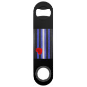 SlipperyJoeのゲイレザープライドフラグ黒王室のb スピード栓抜き (正面)