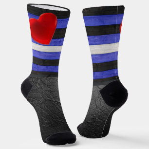 SlipperyJoeのゲイレザープライドフラグ黒王室のb ソックス