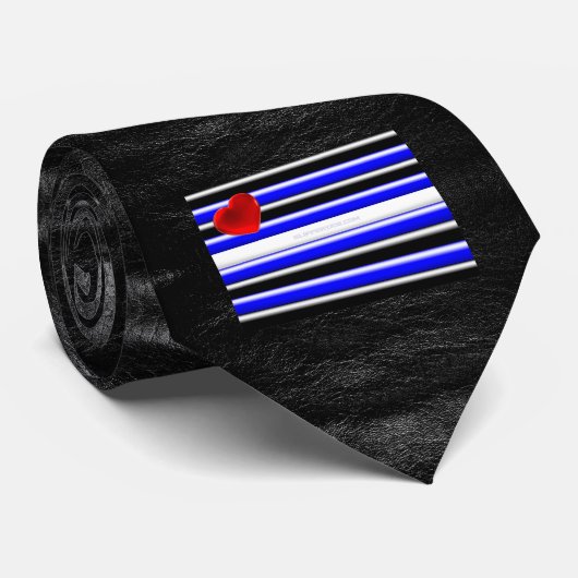 SlipperyJoeのゲイレザープライドフラグ黒王室のb ネクタイ (ロール)