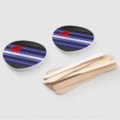 SlipperyJoeのゲイレザープライドフラグ黒王室のb ハンドファン (組立なし)