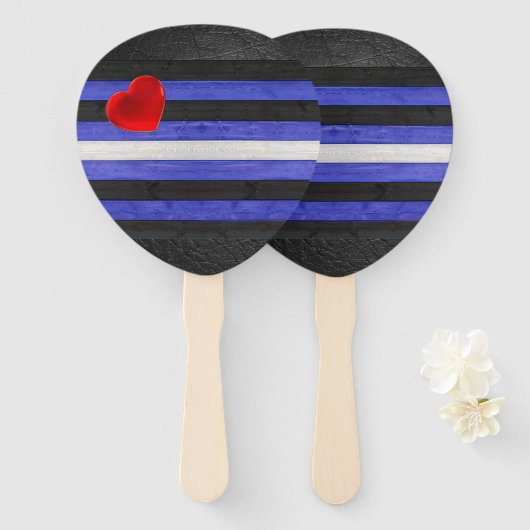 SlipperyJoeのゲイレザープライドフラグ黒王室のb ハンドファン (正面&裏面)