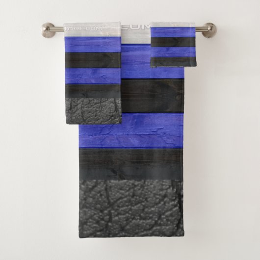 SlipperyJoeのゲイレザープライドフラグ黒王室のb バスタオルセット (インサイチュ)