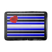 SlipperyJoeのゲイレザープライドフラグ黒王室のb バスマット (正面)