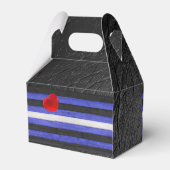 SlipperyJoeのゲイレザープライドフラグ黒王室のb フェイバーボックス (裏面サイド)