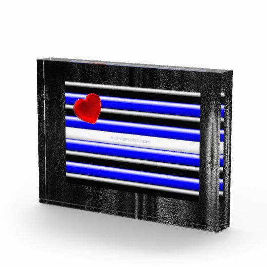 SlipperyJoeのゲイレザープライドフラグ黒王室のb フォトブロック (右)