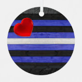 SlipperyJoeのゲイレザープライドフラグ黒王室のb メタルオーナメント (正面)