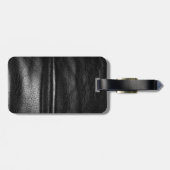 SlipperyJoeのゲイレザープライドフラグ黒王室のb ラゲッジタグ (裏面横)