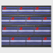 SlipperyJoeのゲイレザープライドフラグ黒王室のb ラッピングペーパー (フラット)