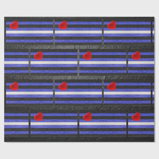 SlipperyJoeのゲイレザープライドフラグ黒王室のb ラッピングペーパー (フラット)