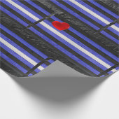 SlipperyJoeのゲイレザープライドフラグ黒王室のb ラッピングペーパー (角)