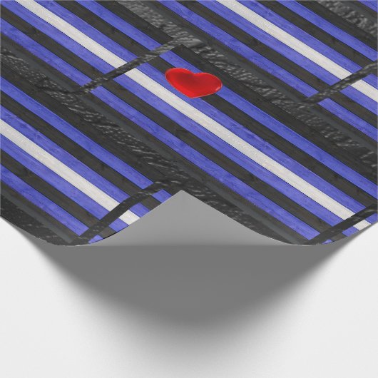 SlipperyJoeのゲイレザープライドフラグ黒王室のb ラッピングペーパー (角)