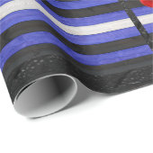 SlipperyJoeのゲイレザープライドフラグ黒王室のb ラッピングペーパー (ロールコーナー)