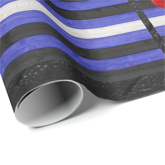 SlipperyJoeのゲイレザープライドフラグ黒王室のb ラッピングペーパー (ロールコーナー)