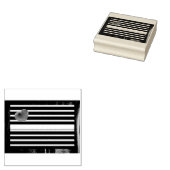 SlipperyJoeのゲイレザープライドフラグ黒王室のb ラバースタンプ (押印)